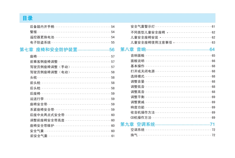 2012款奇瑞瑞麒G3使用说明书车主手册下载6