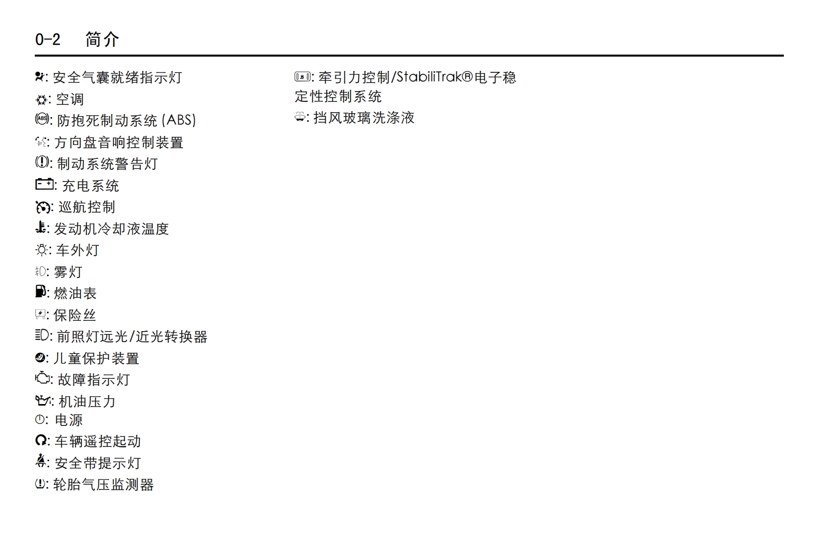2012款雪佛兰科迈罗用户手册保修及保养手册下载6